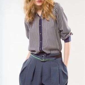 Cop Copine Karaoke Striped Shirt Size 42/Large